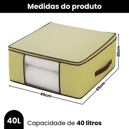 Imagem de Kit 6 Bolsas Multiuso Organizadoras para Guarda Roupa Edredom Coberta