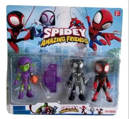 Imagem de Kit 6 Bonecos Heróis Spidey E Seus Amigos Espetaculares