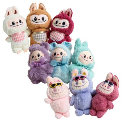 Imagem de Kit 6 Bonecos Labubu Pelúcia Coleção Especial Com Acessórios