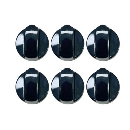 Imagem de Kit 6 Botões Manipulador P/ Fogão Cooktop Atlas Dako 5 Bocas