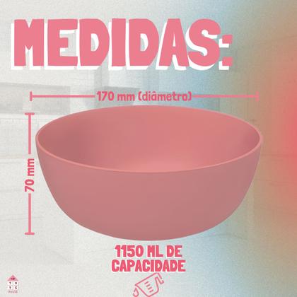 Imagem de Kit 6 Bowl Tigela Cumbuca Plástico Sopa Sorvete Resistente