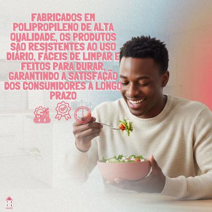 Imagem de Kit 6 Bowl Tigela Cumbuca Plástico Sopa Sorvete Resistente