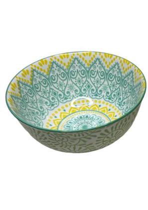 Imagem de kit 6 Bowls Cumbucas Tigelas Potes porcelana Estampada 300ml