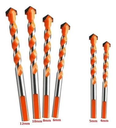 Imagem de Kit 6 Broca Torção Triangular Multifuncional 4/5/6/8/10/12Mm