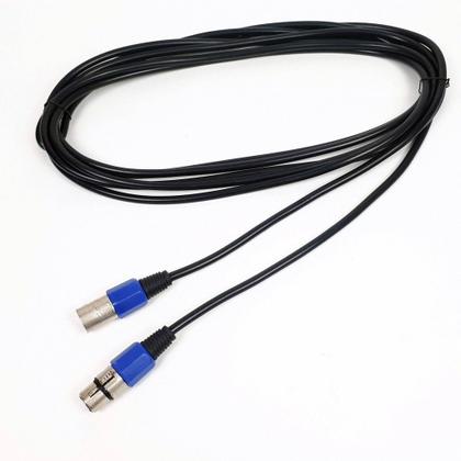 Imagem de Kit 6 Cabo Microfone Xlr Canon Balanceado Macho Femea 5m Metros Mxt