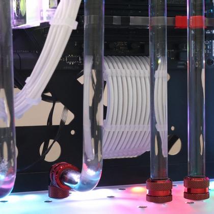 Imagem de Kit 6 cabo sleeved full white extensor 1x24p 2x4+4p 3x6+2p