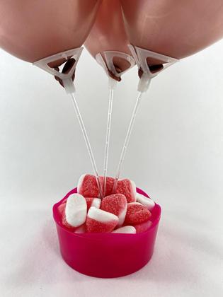 Imagem de Kit 6 Cachepôs Mini C/ 3 Varetas p/ Balões - Vários Modelos