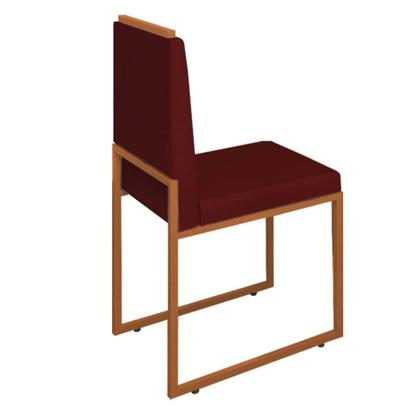 Imagem de Kit 6 Cadeiras Barcelona Base Bronze - 95cm X 44cm