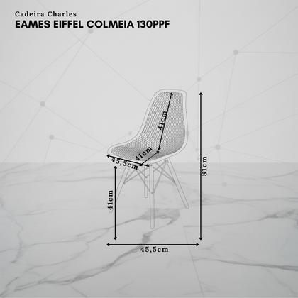 Imagem de Kit 6 Cadeiras Charles Eames Eifell Furadinha