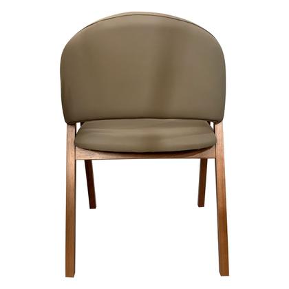 Imagem de Kit 6 Cadeiras de Jantar Madeira Maciça Amêndoa Ravena Impermeável Monterey Bege CCS