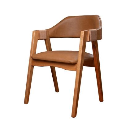 Imagem de Kit 6 Cadeiras de Madeira Maciça Tauari, Estofada e Braço com Corda Náutica Bélgica Espresso Móveis