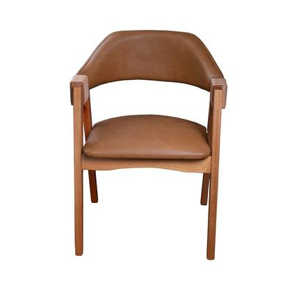 Imagem de Kit 6 Cadeiras de Madeira Maciça Tauari, Estofada e Braço com Corda Náutica Bélgica Espresso Móveis