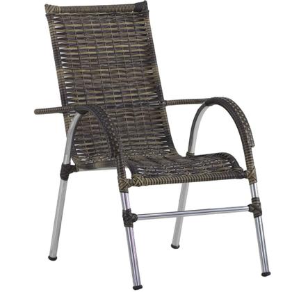 Imagem de Kit 6 Cadeiras e Mesa Vênus Para Área, Churrasco, Jardim Piscina Trama
