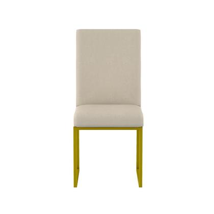 Imagem de Kit 6 Cadeiras Estofadas Base de Ferro Para Mesa De Jantar