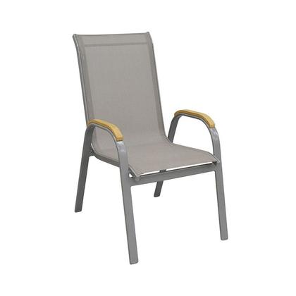 Imagem de Kit 6 Cadeiras Externas Maresias Grafite Alumínio