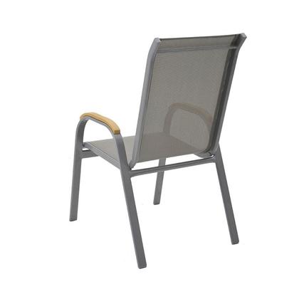 Imagem de Kit 6 Cadeiras Externas Maresias Grafite Alumínio