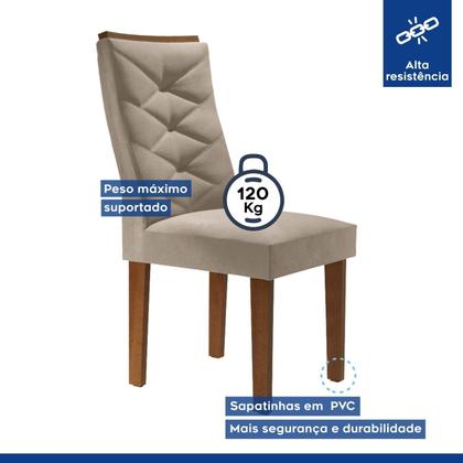 Imagem de Kit 6 Cadeiras para Sala de Jantar Germany Espresso Móveis