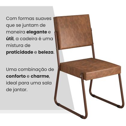 Imagem de Kit 6 Cadeiras para Sala de Jantar Napoli