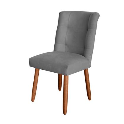 Imagem de Kit 6 Cadeiras Sala de Jantar Cozinha Estofada Paris Reforçada Suede - Twdecora