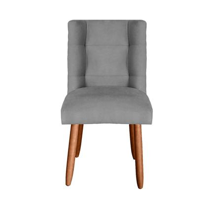 Imagem de Kit 6 Cadeiras Sala de Jantar Cozinha Estofada Paris Reforçada Suede - Twdecora