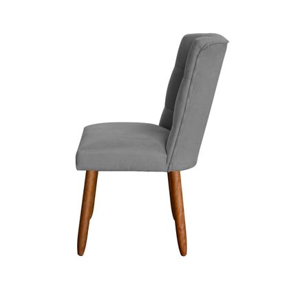 Imagem de Kit 6 Cadeiras Sala de Jantar Cozinha Estofada Paris Reforçada Suede - Twdecora