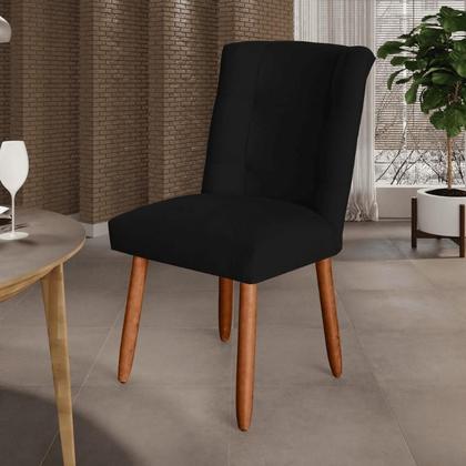 Imagem de Kit 6 Cadeiras Sala de Jantar Cozinha Estofada Paris Reforçada Suede - Twdecora