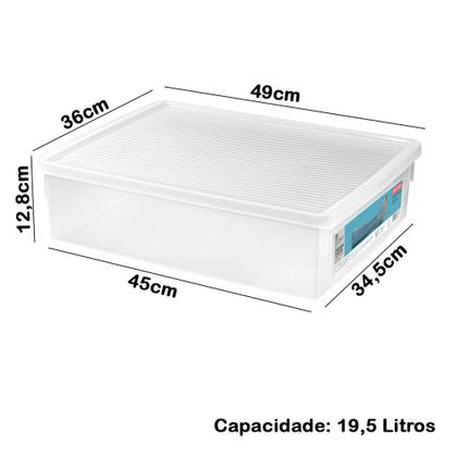 Imagem de Kit 6 Caixa Organizadora Ordene Extra Grande Para Botas