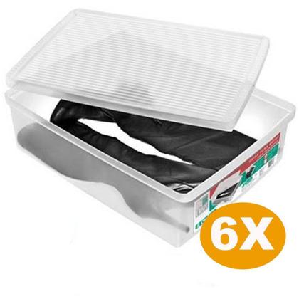 Imagem de Kit 6 Caixa Organizadora Ordene Extra Grande Para Botas
