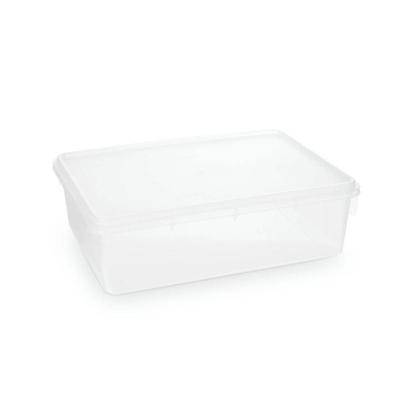 Imagem de Kit 6 Caixas Herméticas Plásticas Empilháveis 6,5l Transparente