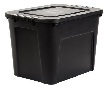 Imagem de Kit 6 Caixas Organizadoras Ecobox 80L Preta Resistente Garden life