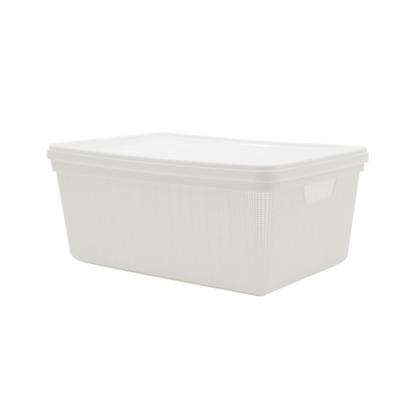 Imagem de Kit 6 Caixas Organizadoras  Multiuso Decorativa 15L Branca