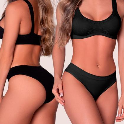 Imagem de Kit 6 Calcinha Tanga Modeladora Sem Costura Selene