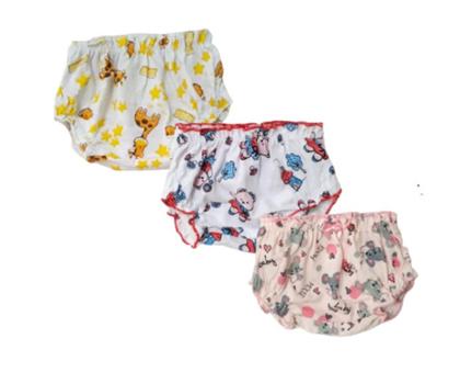 Imagem de Kit 6 Calcinhas Bebê Tapa Fralda Sortidas Graça Menina 1091