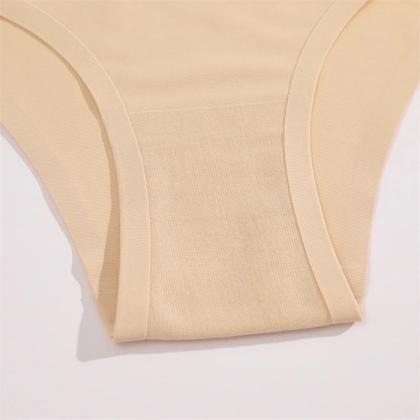 Imagem de Kit 6 Calcinhas sem costura Cós Alto Corte a Laser Não Marca Cós Duplo Compressão Cintura Alta