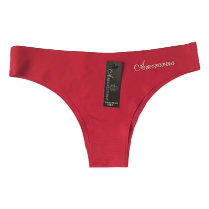 Imagem de Kit 6 Calcinhas Tanga Sem Costura Microfibra Corte A Laser