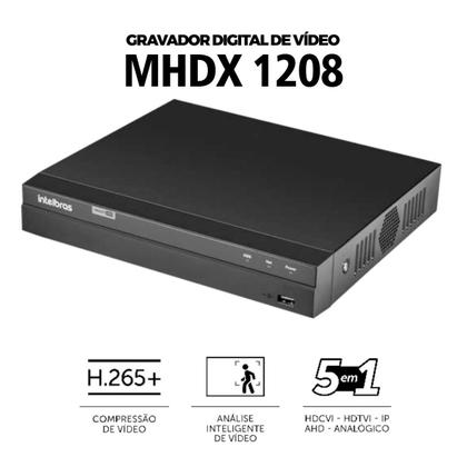 Imagem de Kit 6 Câmeras de Segurança Full HD 1080p VHD 3230 B G7 + DVR Intelbras MHDX 1208 8 Canais Multi HD