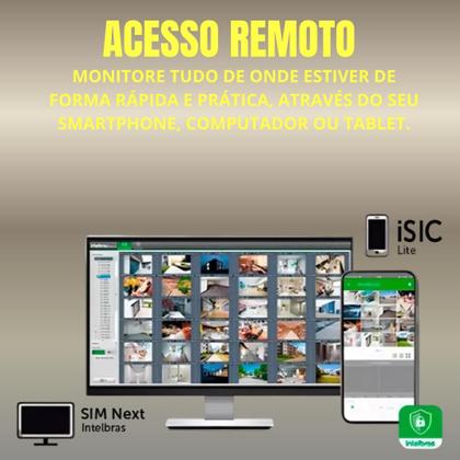 Imagem de Kit 6 câmeras IP Vipc 1230B Intelbras NVD 1408P HD 1TB Purple