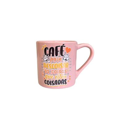 Kit 6 Canecas Coloridas Flork Café 210 ml - Porcelana Imagem de Kit 6 Canecas Coloridas Flork Café 210 ml