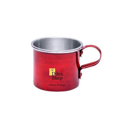 Imagem de Kit 6 Canecas Coloridas Xícaras Retrô Em Alumínio Café Chá