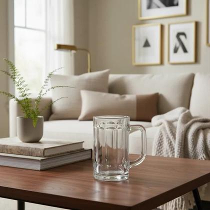 Imagem de Kit 6 Canecas Para Chopp Cerveja Bebidas Vidro Bar 390ml