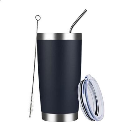 Imagem de Kit 6 Canudos De Aço Inox Curvado 21cm com Escova De Limpeza