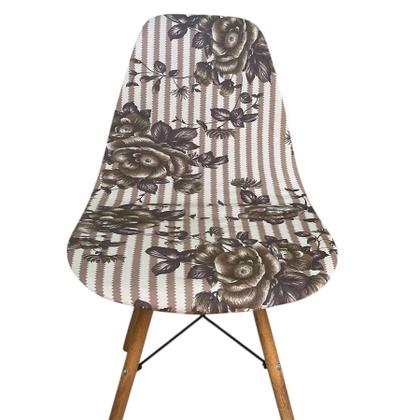 Imagem de Kit 6 Capa de Cadeira Charles Eames Eiffel Pé Palito Malha Estampada