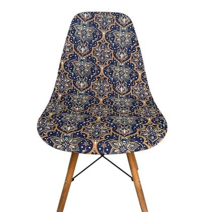 Imagem de Kit 6 Capa de Cadeira Charles Eames Eiffel Pé Palito Malha Estampada