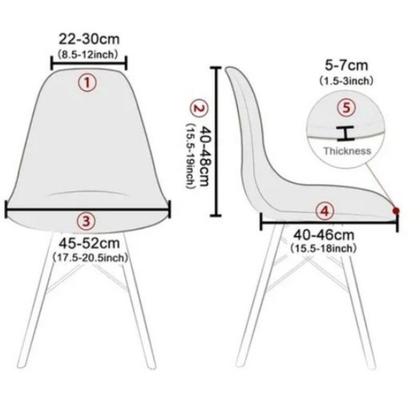 Imagem de Kit 6 Capa de Cadeira Eiffel Eames Quarto Bege Exclusiva