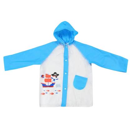Imagem de kit 6 Capa de chuva infantil para menina menino com capuz e bolsos pvc reforçada escolha a sua 
