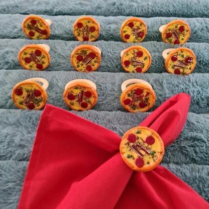 Imagem de Kit 6 Capa Sousplat Xadrez Vermelho em tecido com elástico