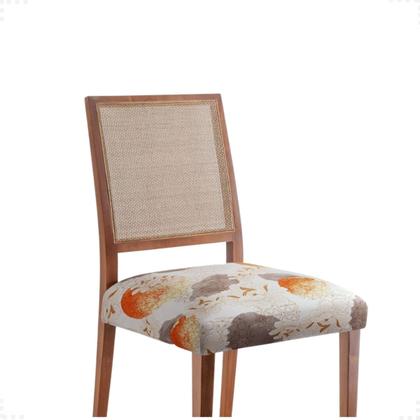 Imagem de Kit 6 Capas Assento Cadeira Jantar Mesa Cozinha Protetora Lisa Elasticada Ajustável Fecho Fivela