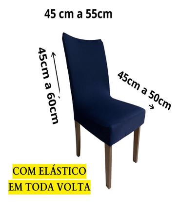 Imagem de Kit 6 Capas P/ Cadeiras Jantar Malha C/elástico Varias Cores