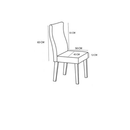 Imagem de Kit 6 Capas para Cadeira de Jantar com Elástico Malha Gel Diversas Cores Proteção e Design Atual