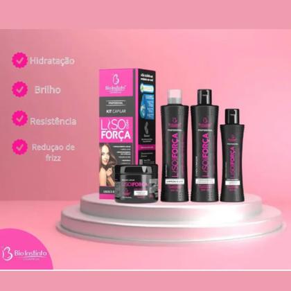 Imagem de Kit 6 Capilar Liso Com Força Redução De Frizz - Bio Instinto